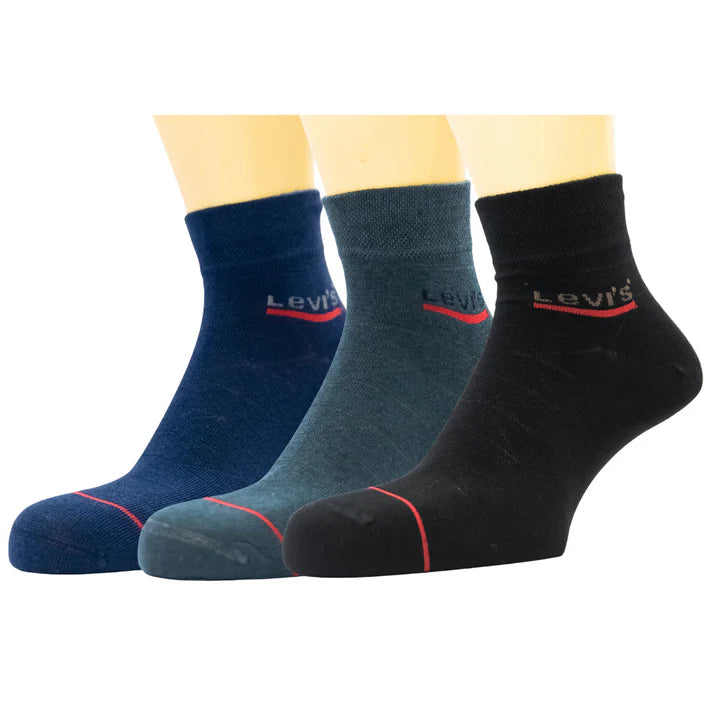 L V S Ankle Socks Pack of 3