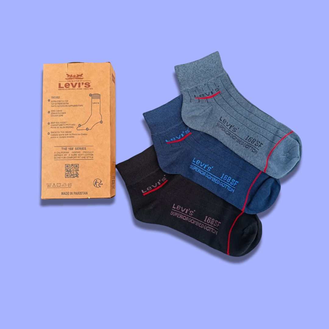 MEN'S (3-Pack) Ankle Socks | Comfortable Cotton for Men & Women – Athletic & Casual Wear"