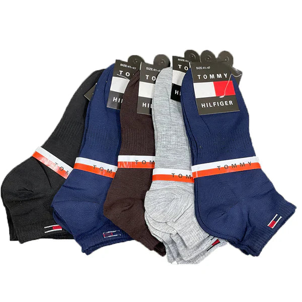 T-H Brand Ankle Socks (Pack of 5)