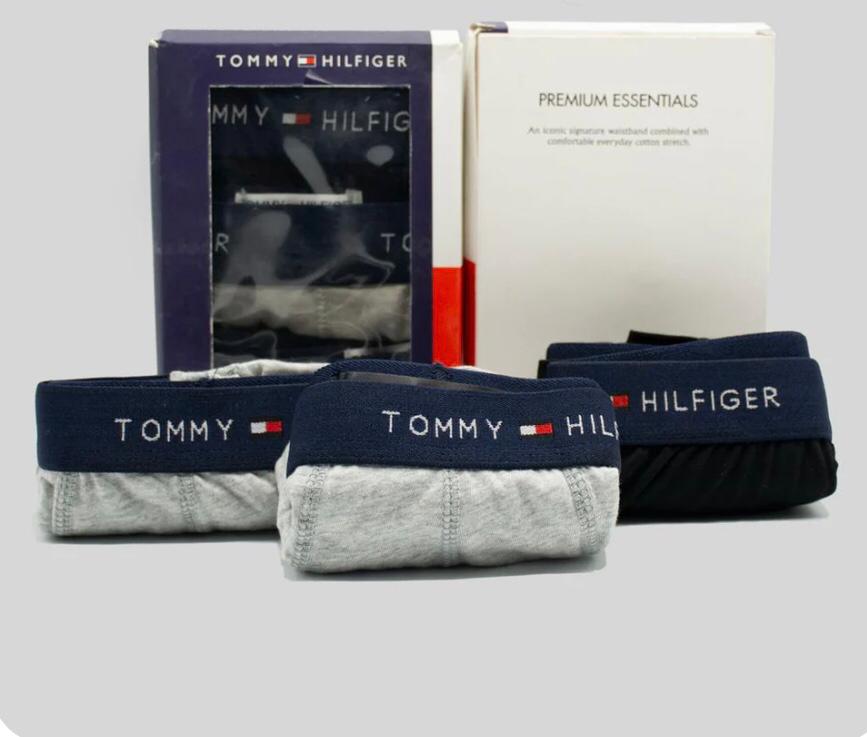 Men’s T-O-M-M-Y 3-Pack Boxers – Comfortable, Durable, Premium Quality"