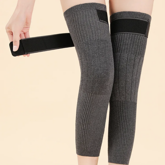 2pcs Cashmere Leg Warmer with elastic grip , Wool Warm Thickened And Fleece for Men's & Women