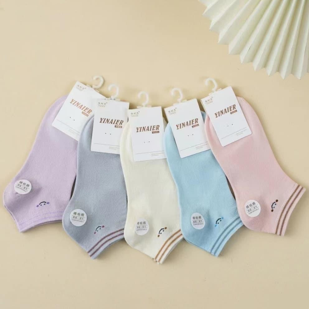 "Ladies' 5-Pack Ankle Socks Printed  –Random Color  Soft, Comfortable & Stylish Essentials"