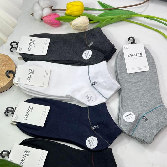 Men's Ankle Socks pack off 5 pairs pure cotton  comfortable and Breath able