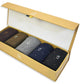 Men’s CK 5-Pack Crew Socks square design – Premium Comfort, Breathable, Long-Lasting Durability"