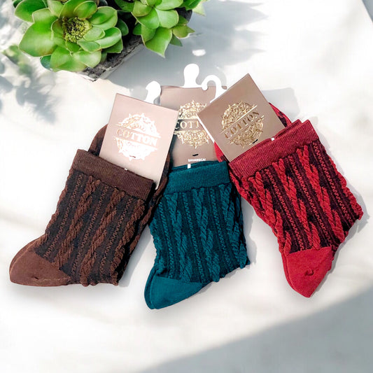 Ladies Pack of 5 PAIRS Short Leg socks Random color Cotton Made Comfortable and Breathable