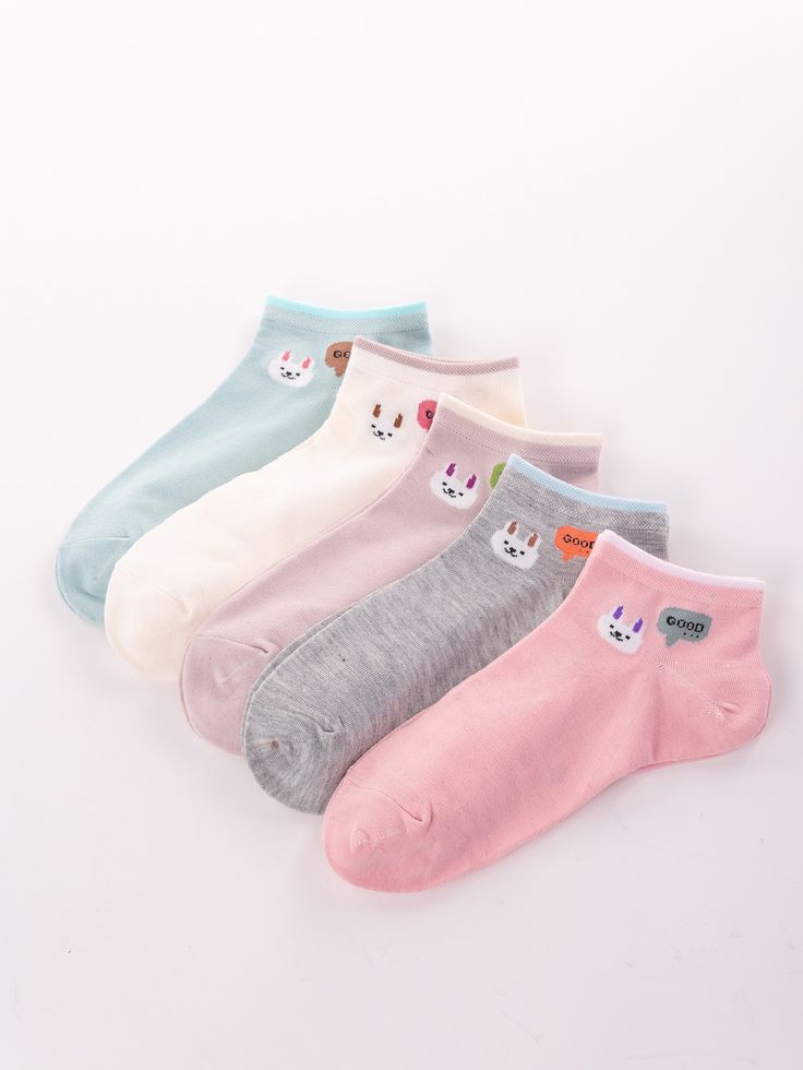 ladies ankle socks pack of 5 pair Random color