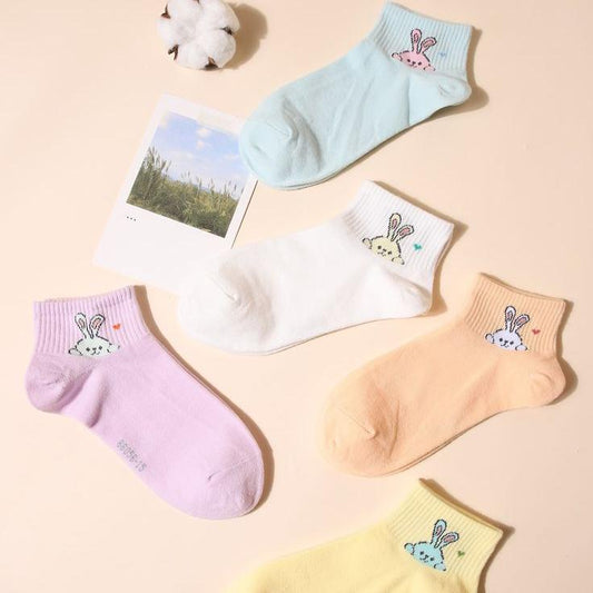 ladies ankle socks pack of 5 pair Random color