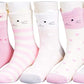 5 Pairs Cute Cotton Cat Socks for Winter Premium Socks Novelty Animal Sock for Girls