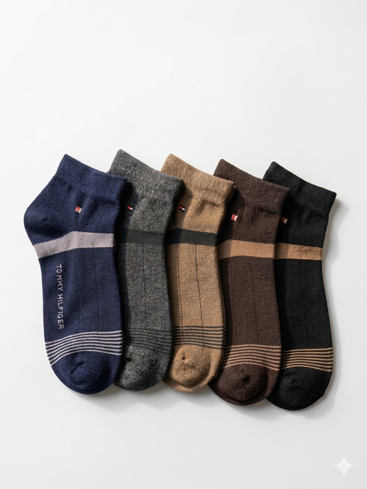 Men’s (Pack of 6) Ankle Socks – Soft, Breathable & Durable