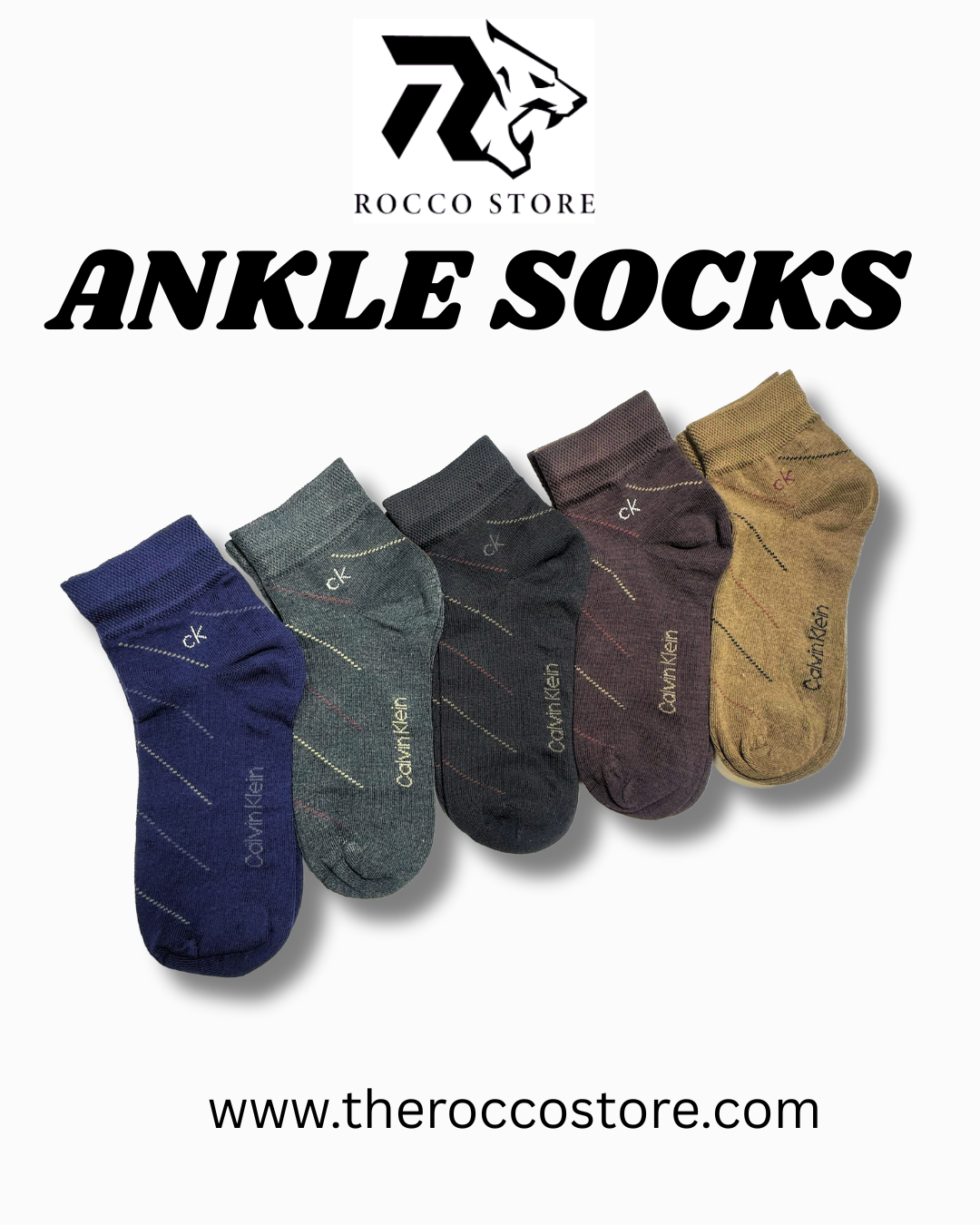 Men’s ( Pack of 6) Pair Ankle Socks – Soft & Stylish