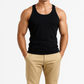 Men’s Sleeveless Black Vests (Pack of 6) | Breathable & Comfortable Undershirts"