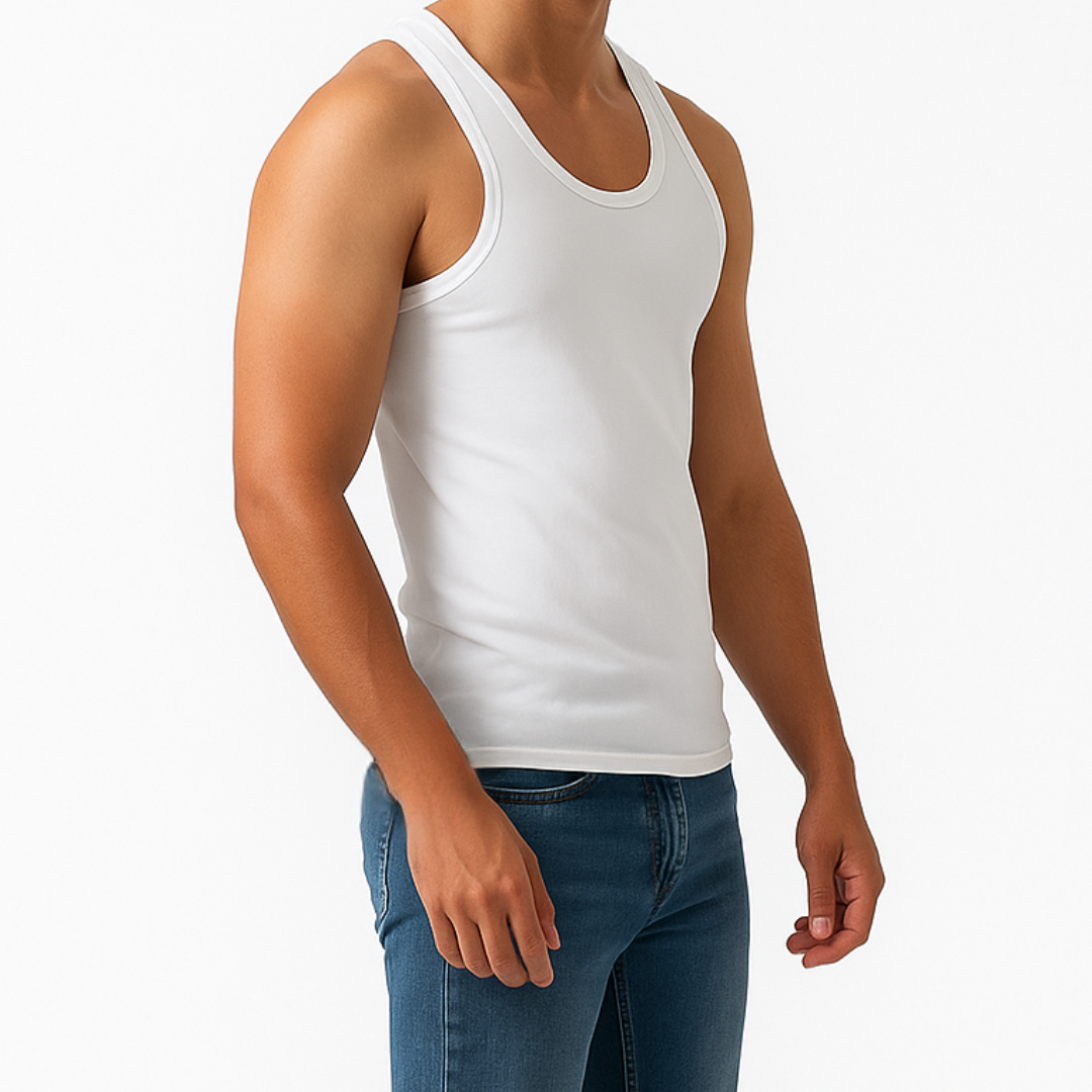 Men’s Sleeveless  Vests (Pack of 6) | Breathable & Comfortable Undershirts"