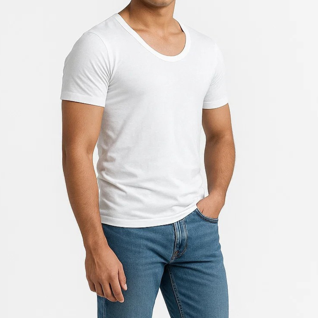 Men’s Half Sleeve Vests (Pack of 2) | Breathable & Comfortable Undershirts"
