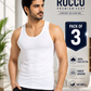 Men’s Sleeveless Cotton Vests (Pack of 3) | Breathable & Comfortable Undershirts"