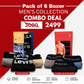 Men's Cotton Boxer Shorts (Pack of 6) - Affordable Deal