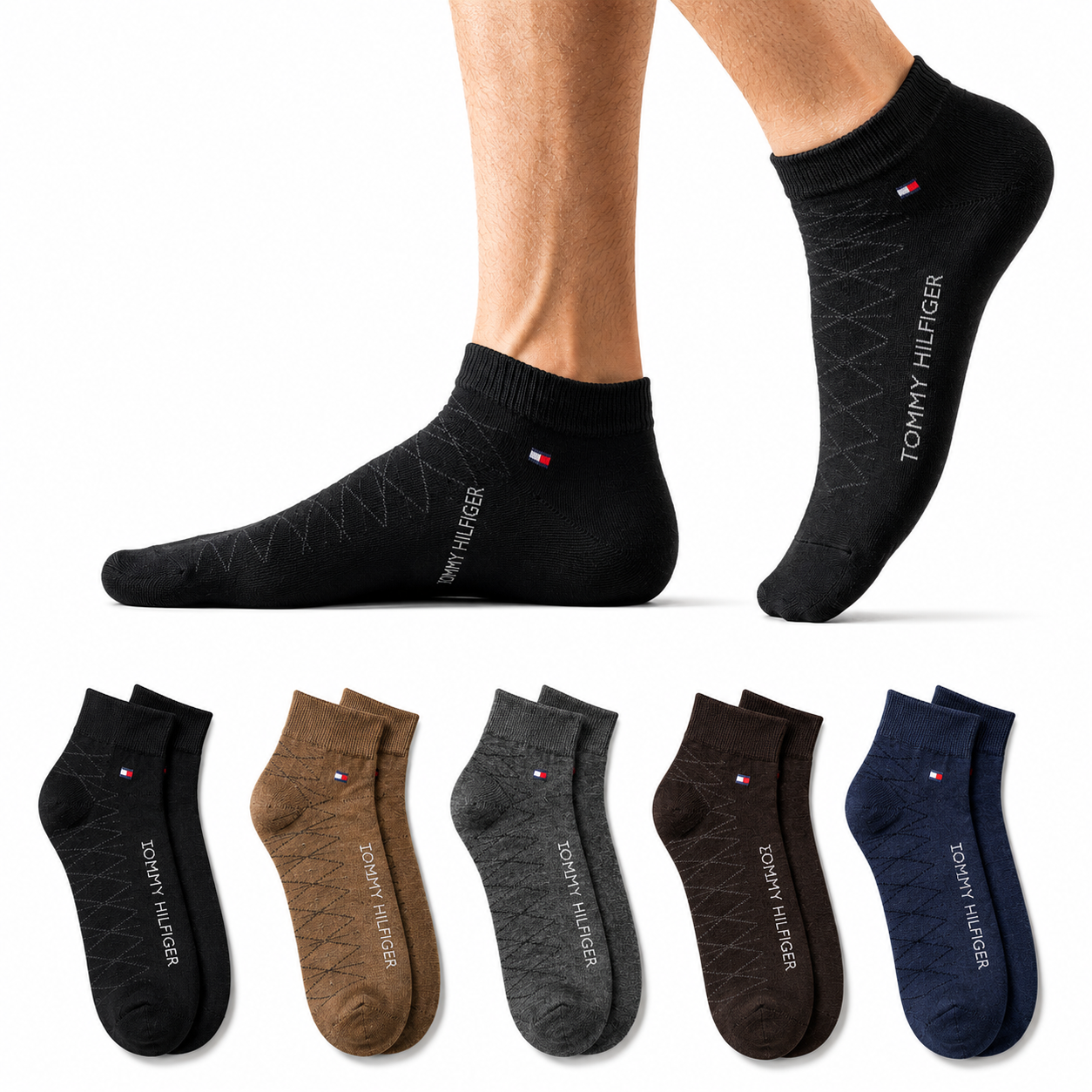 Men’s (6-Pair) Ankle Socks Box – Perfect Everyday Fit