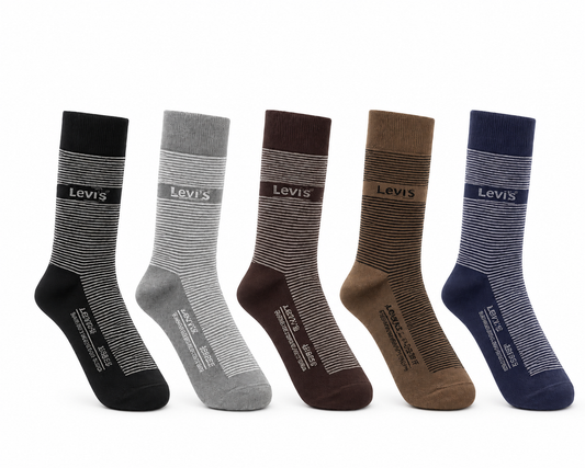 "Men’s LVS  5-Pack Crew Socks – Premium Comfort, Breathable,