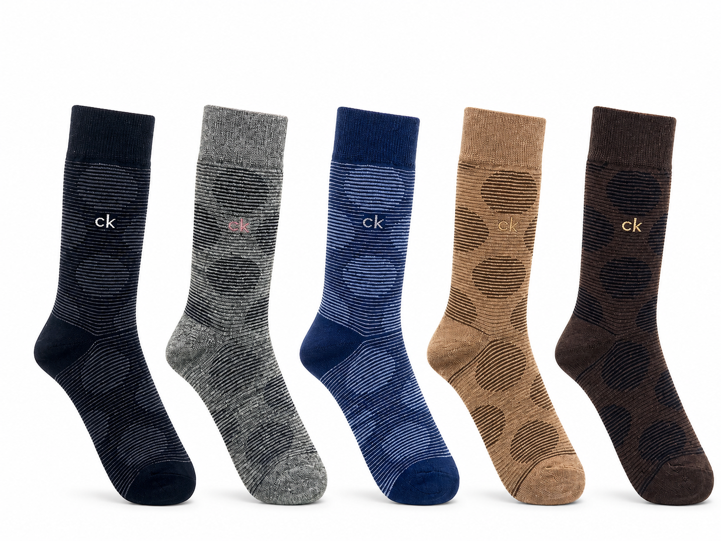 "Men’s CK  5-Pack Crew Socks – Premium Comfort, Breathable, Long-Lasting Durability"