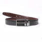 2-in-1 Reversible Leather Belt Crocodile Texture