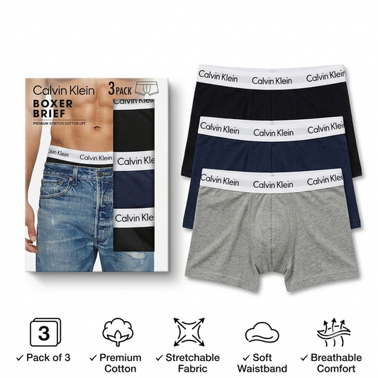 Men's C K Boxer Breathable (pack of 3)