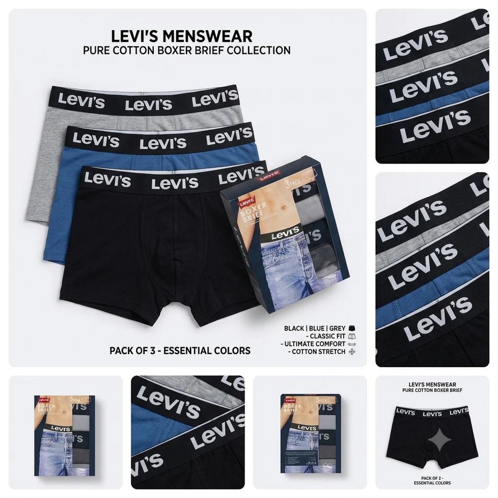 Men's L V S Boxer (pack of 3) Under Wear