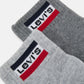 Men's Ankle Socks (3-Pack) - Blue/Black/Gray