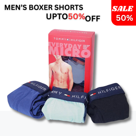 Men’s T H (PACK OF 3) Boxers – Comfortable, Durable, Premium Quality"