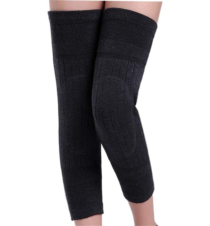 2 pc  Cashmere Leg Warmer, Wool Warm with knee pad Thickened And Fleece for Men's & Women