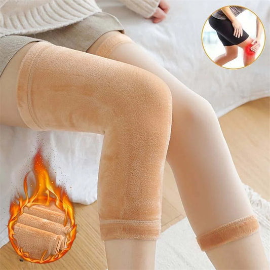 2pcs Cashmere Leg Warmer, Wool Warm Thickened And Fleece for Men's & Women