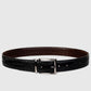 2-in-1 Reversible Leather Belt Crocodile Texture